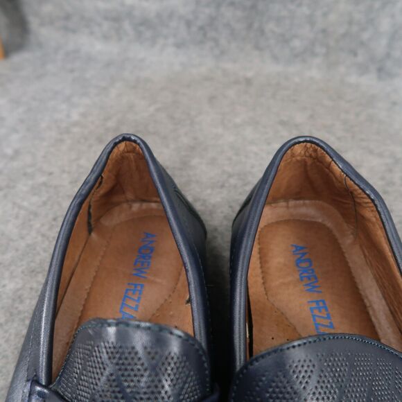 Andrew Fezza Shoes Mens 9.5 Loafer Moccasin Slip On Casual Navy Classic Fashion main image 9